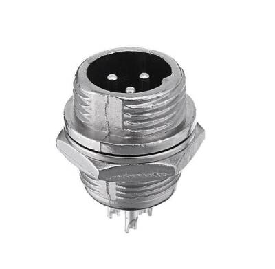 Mike Konnektör 3 Pin 12mm Erkek