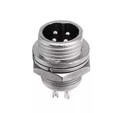 Mike Konnektör 4 Pin 12mm Erkek