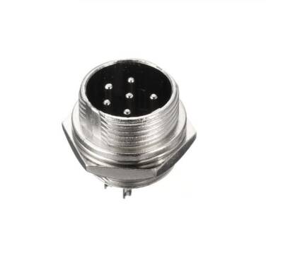 Mike Konnektör 6 Pin 16mm Erkek