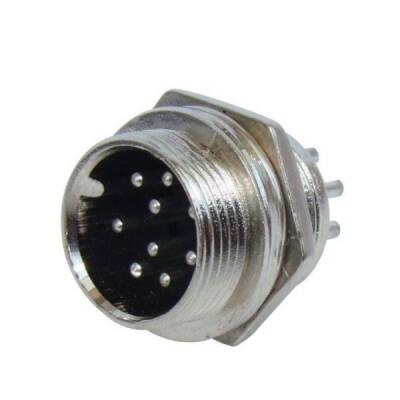 Mike Konnektör 8 Pin 16mm Erkek