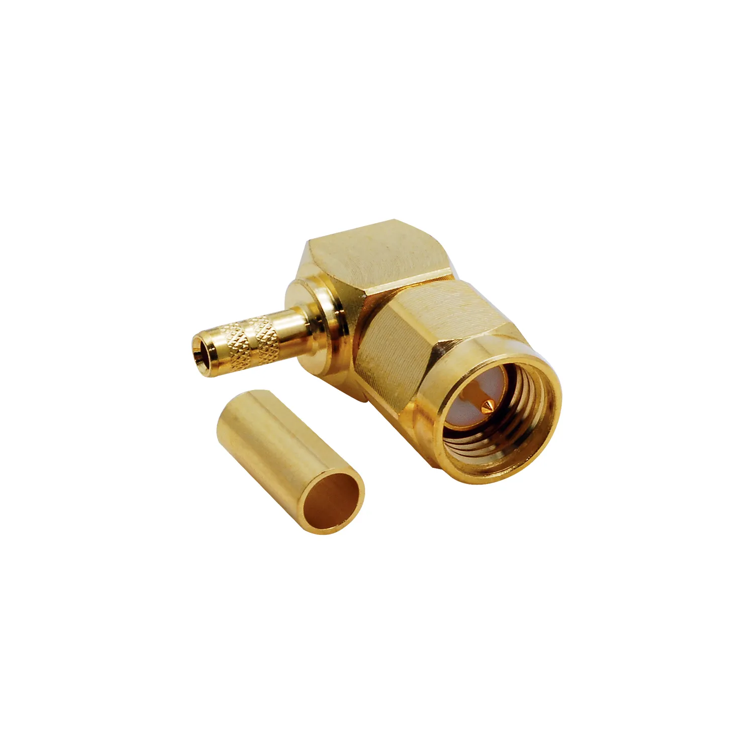 SMA Erkek Sıkmalı R/A Konnektör - RG174 - RG316